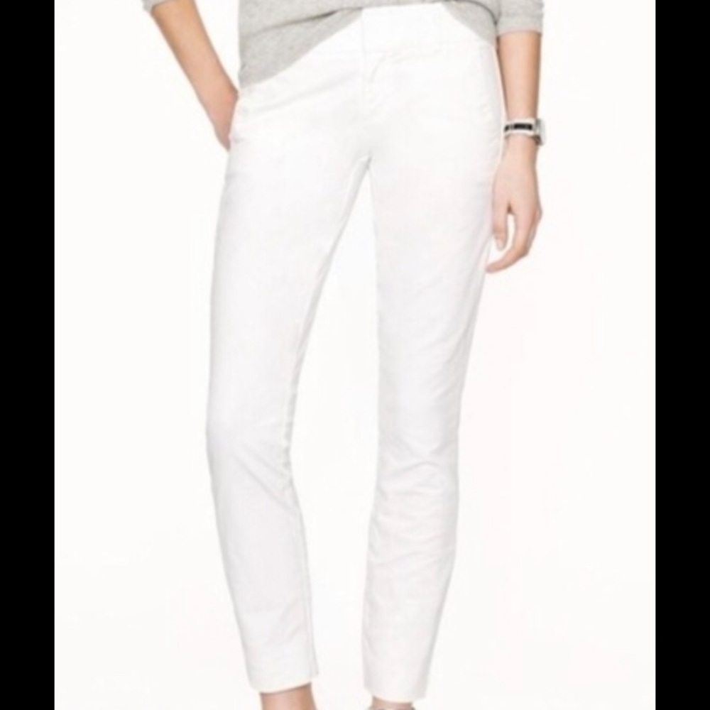 J.Crew White Andie Pant SZ 2